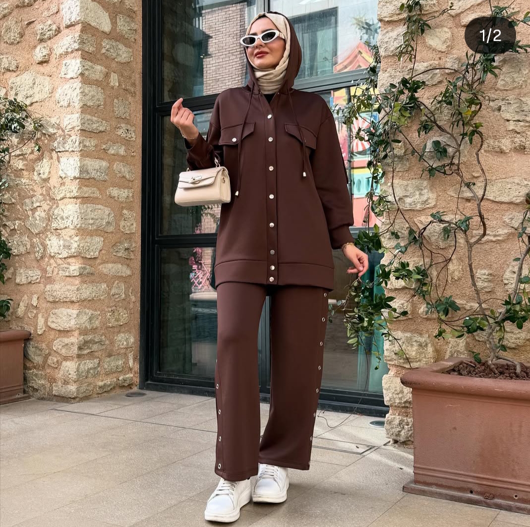 Çıtçıtlı eşofman takım 